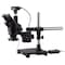 Amscope 3.5X-90X Trinocular Stereo Zoom Microscope, Single-Arm Boom Stand, 144-LED Light, USB 3 10MP Camera SM-3TZ-144A-10M3-B - alternate 1